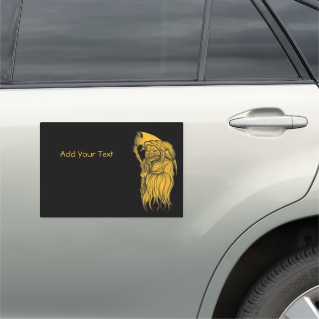 Scythe man - The Death , Grim reaper Car Magnet (In Situ)