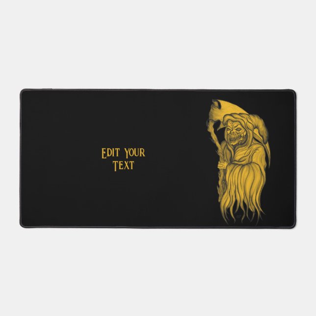 Scythe man - The Death , Grim reaper Desk Mat (Front)