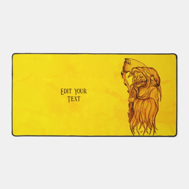 Scythe man - The Death , Grim reaper Desk Mat (Front)