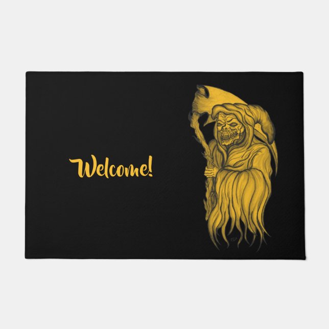 Scythe man - The Death , Grim reaper Doormat (Front)