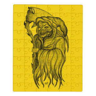 Scythe man - The Death , Grim reaper Jigsaw Puzzle