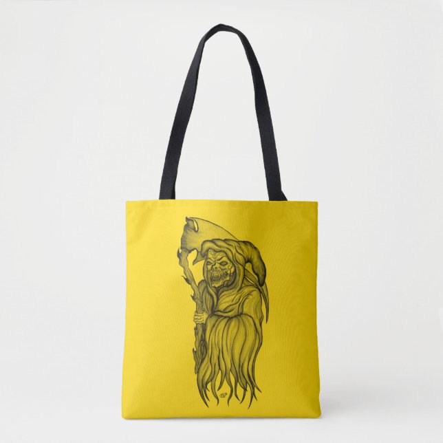 Scythe man - The Death , Grim reaper Tote Bag (Front)