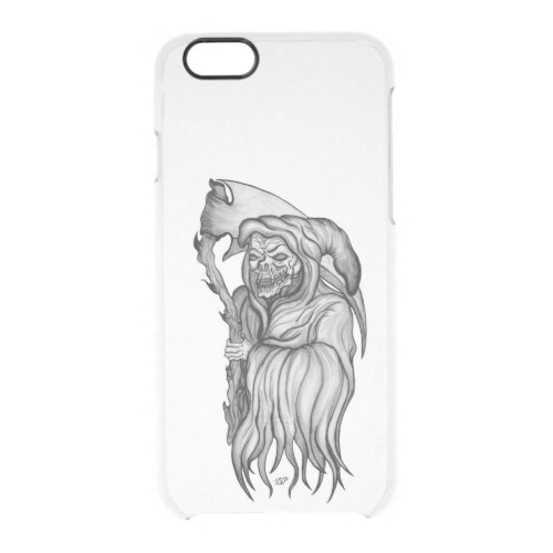 Scythe man _ The Death  Grim reaper Clear iPhone 66S Case