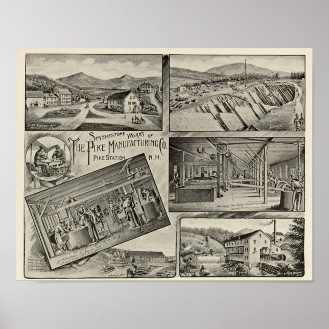 Scythestone works, Pike Manufacturing Co Poster (Front)