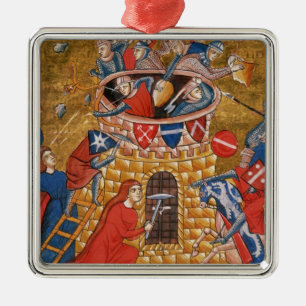 Scythian women besieging their enemies metal ornament