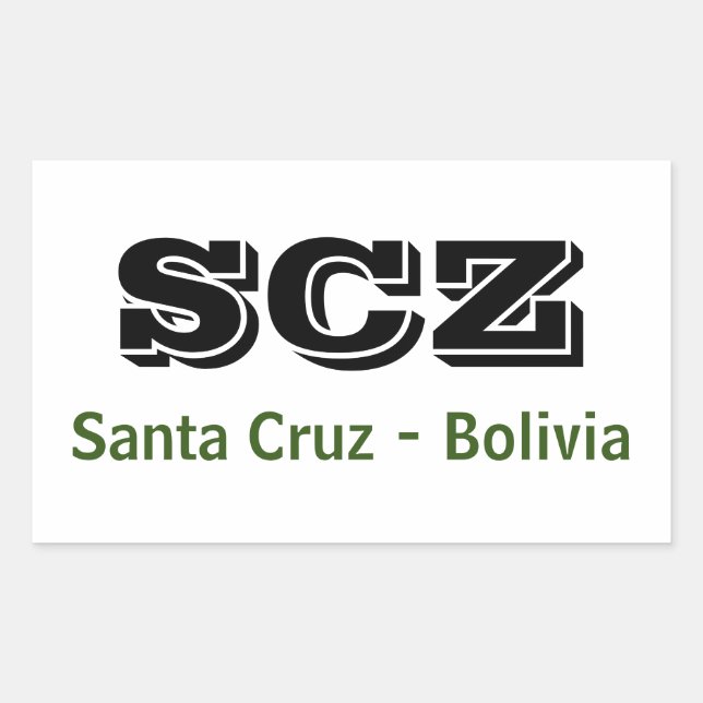 SCZ Santa Cruz Bolivia sticker (Front)
