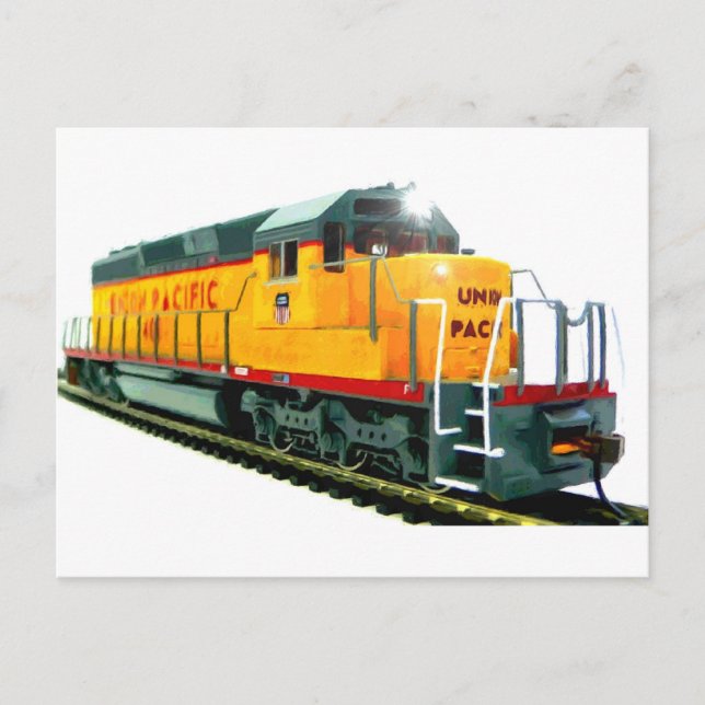 SD-40 Locomotive Postcard (Front)