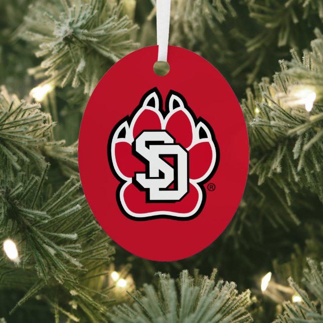 SD Coyotes Metal Ornament (Insitu)