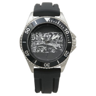 Sd.Kfz. 232 (6-Rad) Crown Protector Black Rubber Watch