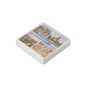 SD Sudan - Khartoum - Camels Market in Sudan - Stone Magnet