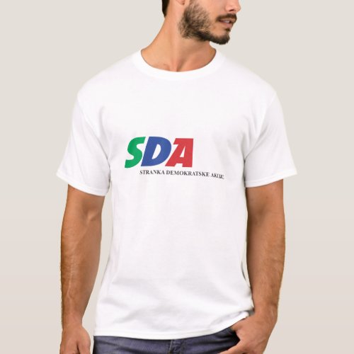 SDA Stranka Demokratske Akcije T_Shirt