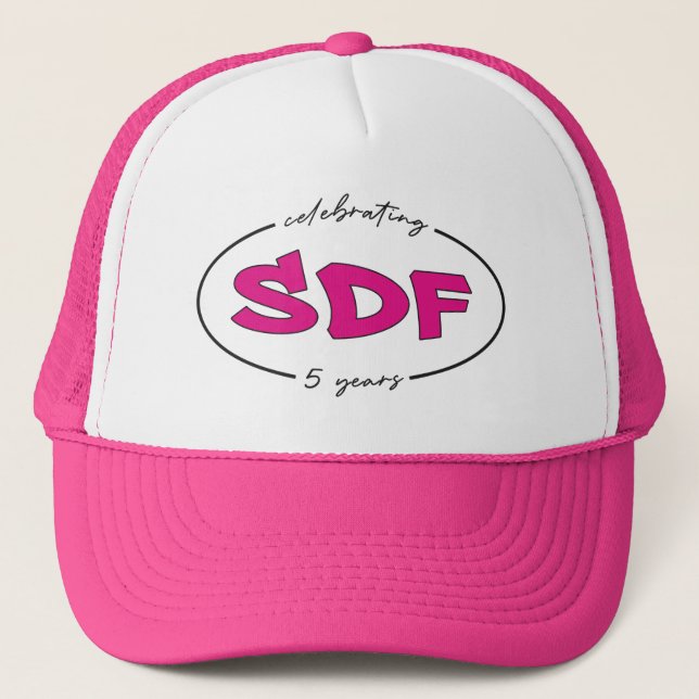 SDF 5 Year Anniversary Trucker Hat! Hat (Front)