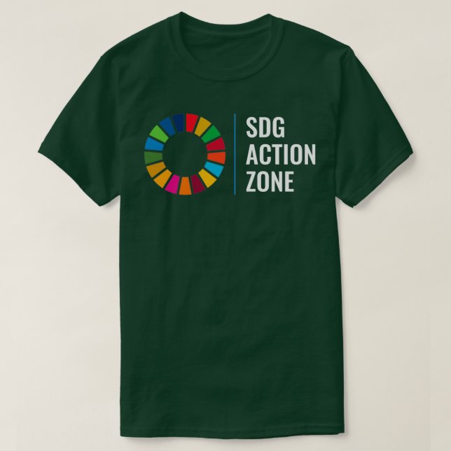 SDG Action Zone UN Sustainable Development Goals S T-Shirt (Design Front)