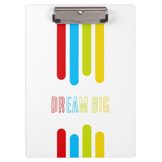SDGT RBGY Clipboard – Dream Big, Stay Organized! (Front)