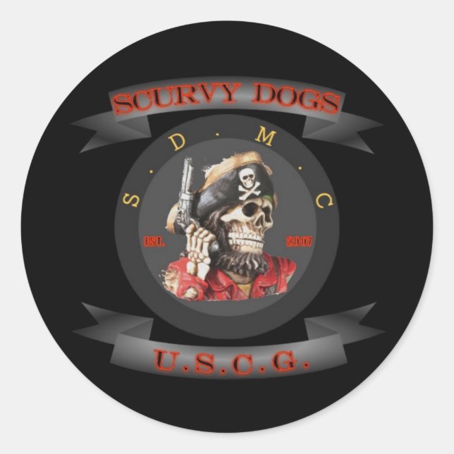 SDMC CLASSIC ROUND STICKER (Front)