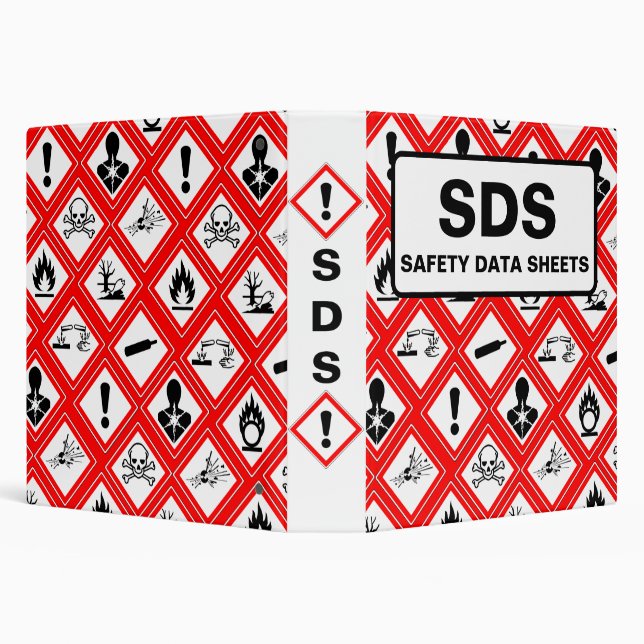 SDS Safety Data Sheets Binder - Pictograms (Background)