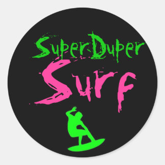 sds, SuperDuper, Surf Classic Round Sticker