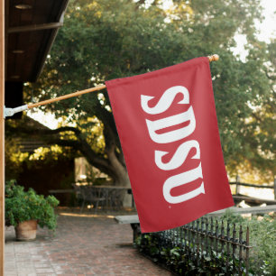 SDSU Graduation Honoring Aztecs in San Diego House Flag