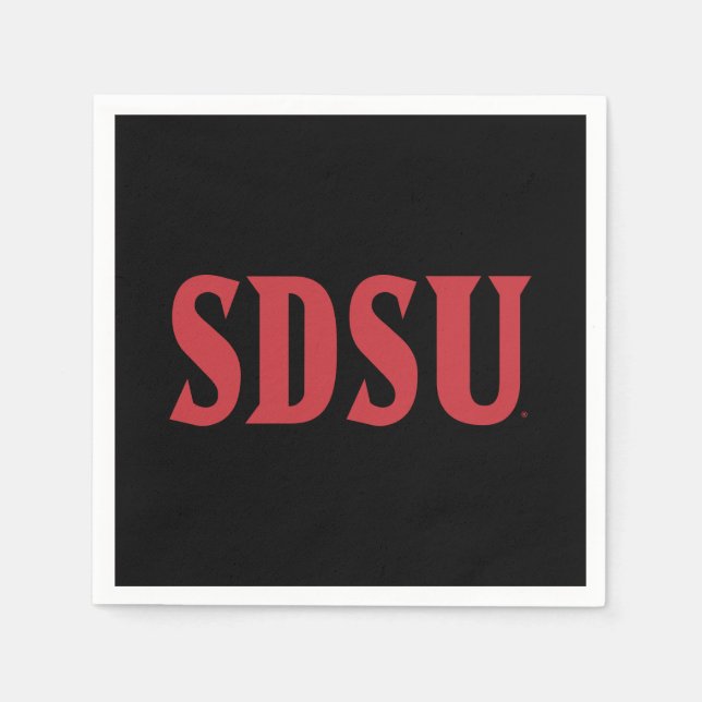 SDSU Graduation | Honoring Aztecs in San Diego Napkins (Front)