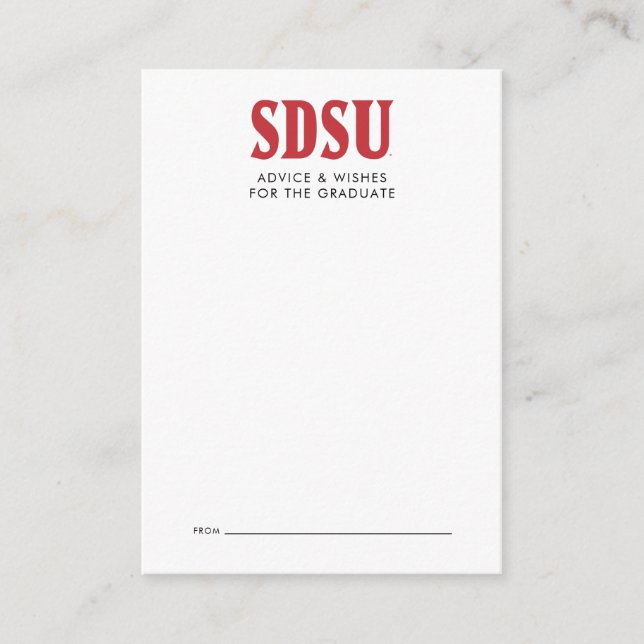 SDSU Graduation | Honoring Aztecs in San Diego Note Card (Front)