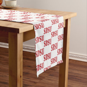 SDSU Graduation Honoring Aztecs in San Diego Short Table Runner