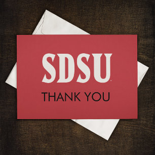 SDSU Graduation   Honoring Aztecs in San Diego Thank You Card