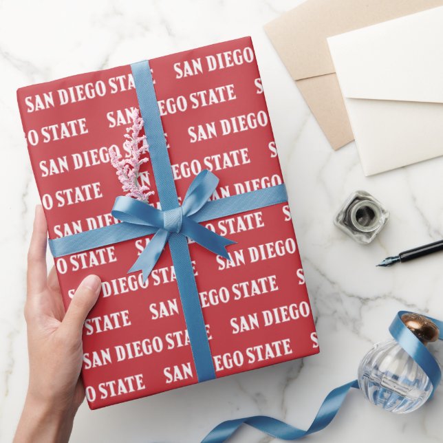 SDSU Graduation | Proud Aztec Achievement Wrapping Paper (Gifting)
