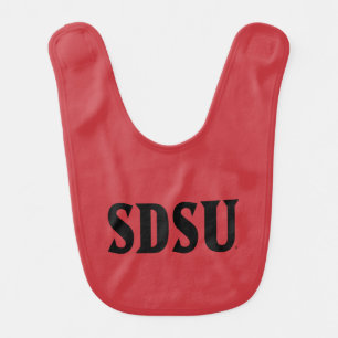 SDSU Wordmark Baby Bib