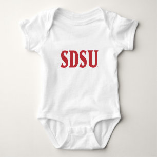 SDSU Wordmark Baby Bodysuit