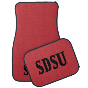 SDSU Wordmark Car Floor Mat