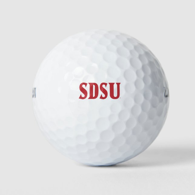 SDSU Wordmark Golf Balls (Front)