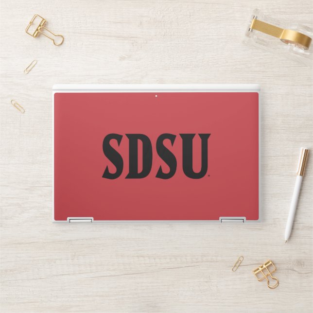SDSU Wordmark HP Laptop Skin (Desk)