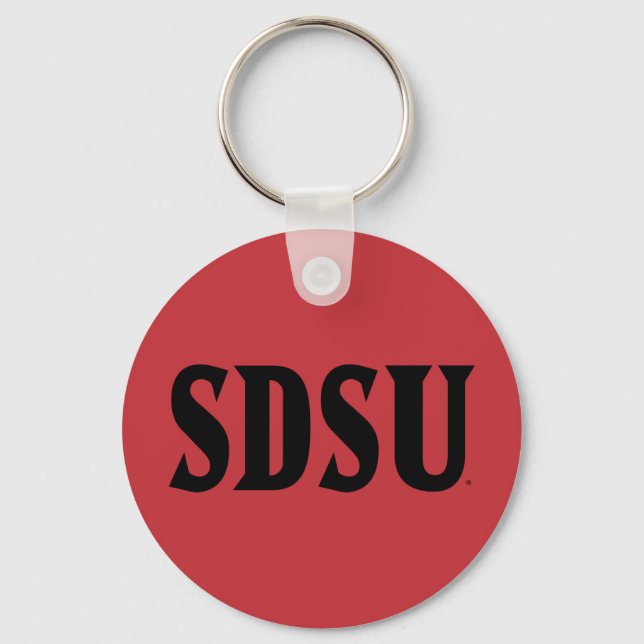 SDSU Wordmark Keychain (Front)