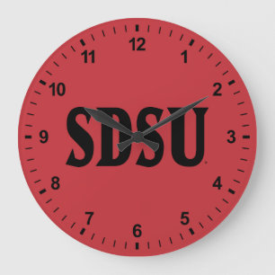 SDSU Wordmark Large Clock