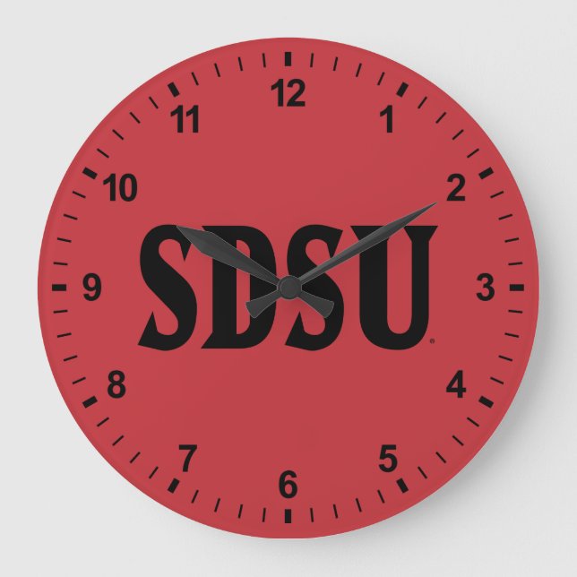SDSU Wordmark Large Clock (Front)