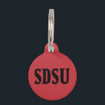 SDSU Wordmark Pet ID Tag<br><div class="desc">Check out these San Diego State designs! Show off your Aztec pride with these new University products. These make the perfect gifts for the San Diego student, alumni, family, friend or fan in your life. All of these Zazzle products are customizable with your name, class year, or club. Go SDSU!...</div>