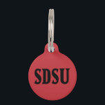 SDSU Wordmark Pet ID Tag<br><div class="desc">Check out these San Diego State designs! Show off your Aztec pride with these new University products. These make the perfect gifts for the San Diego student, alumni, family, friend or fan in your life. All of these Zazzle products are customizable with your name, class year, or club. Go SDSU!...</div>