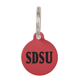 SDSU Wordmark Pet ID Tag