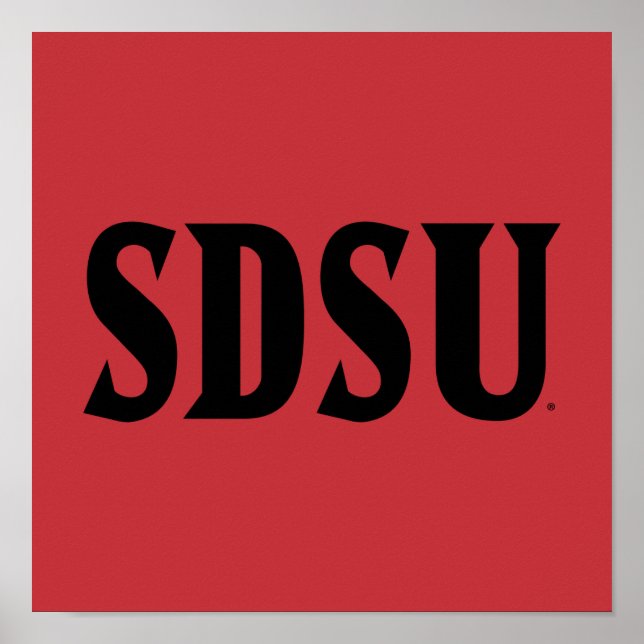 SDSU Wordmark Poster (Front)