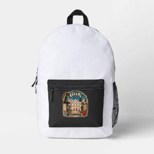 Se Cathedral Goa – Old Goa Heritage Printed Backpack