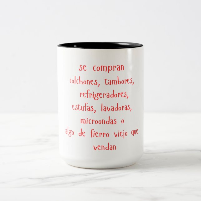"se compran..." mug (Center)