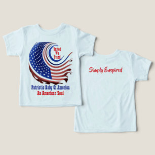 SE Patriotic Baby of America Transparent Design Toddler T-shirt