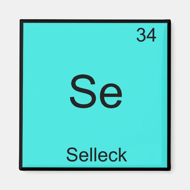 Se - Selleck Chemistry Element Symbol Funny Magnum Magnet (Front)