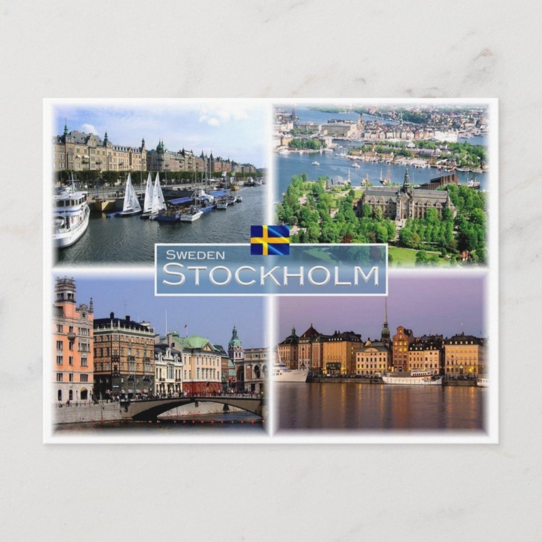 SE Sweden Stockholm - Postcard | Zazzle