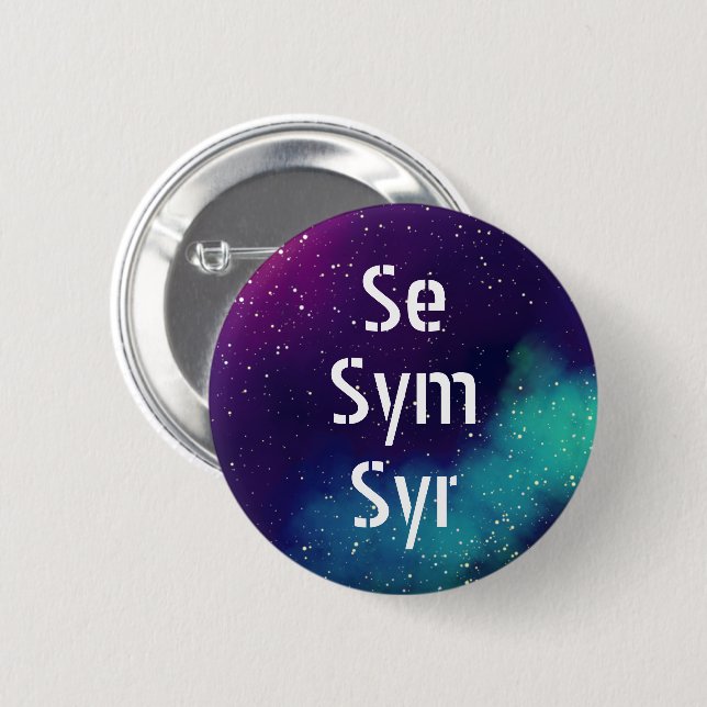 Se/Sym/Syr Customizable Galaxy Pronoun Button (Front & Back)