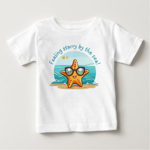 Sea Adventure   Cute Starfish with Sunglasses Baby T-Shirt
