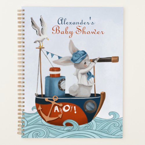 Sea Adventures Nautical Baby Shower Planner