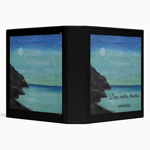 sea aesthetic photo album. 3 ring binder