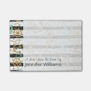 Sea Anchor Pattern   Add Your Name Post-it Notes