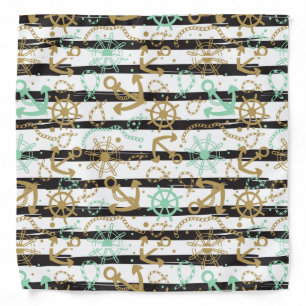 Sea Anchor Pattern Bandana